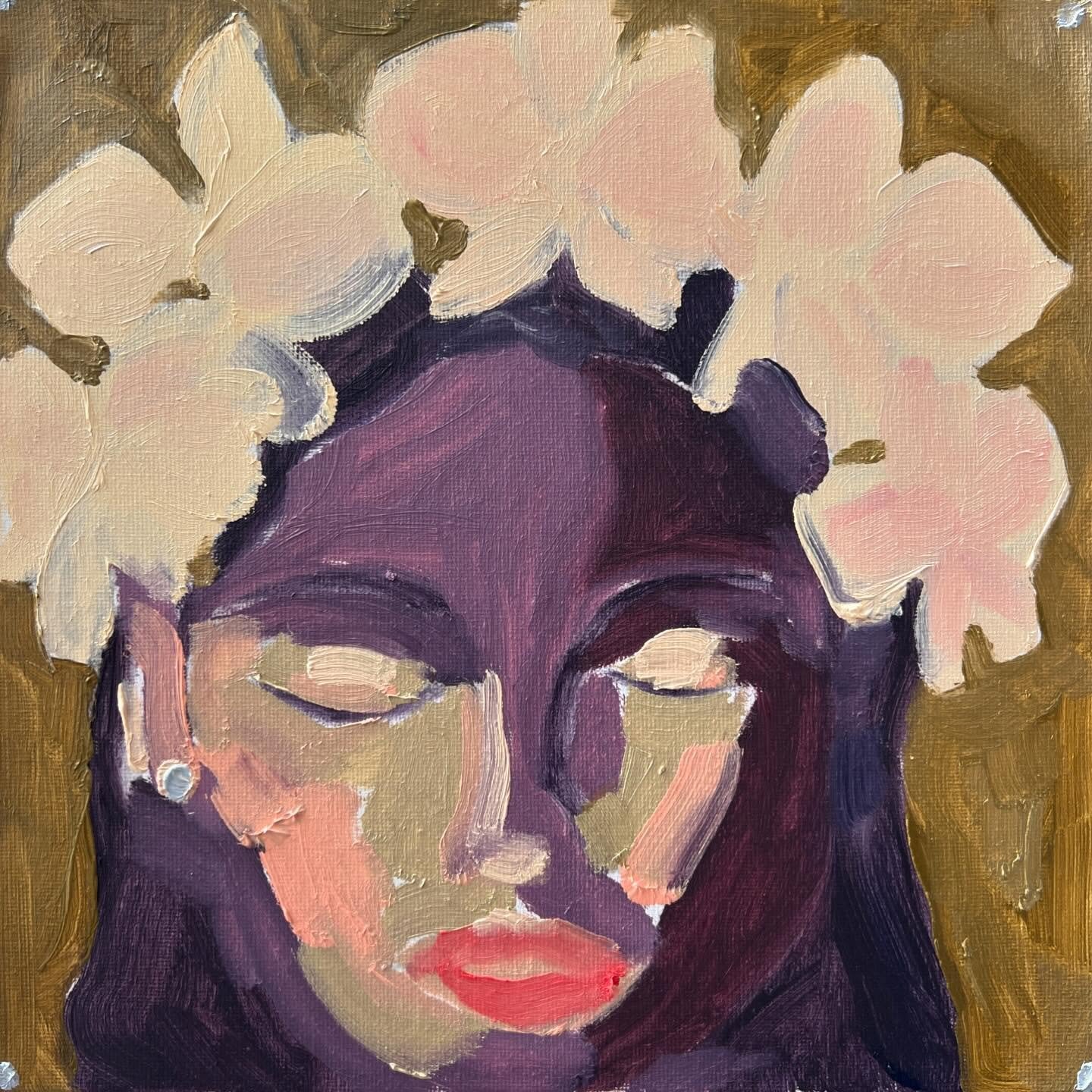 Orchid faces #oilpaint #colour #crimson