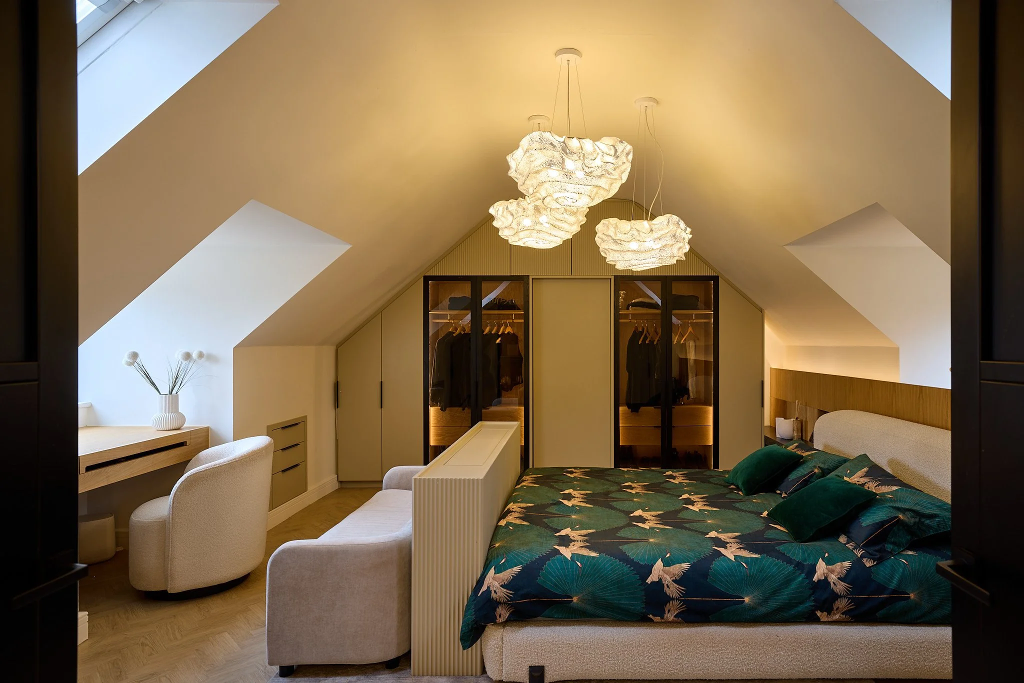 Bespoke bedroom joinery with integrated wardrobes