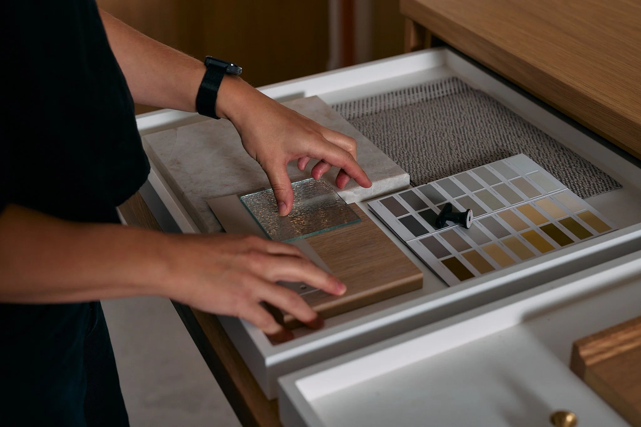 Colour palette selection within residential interior