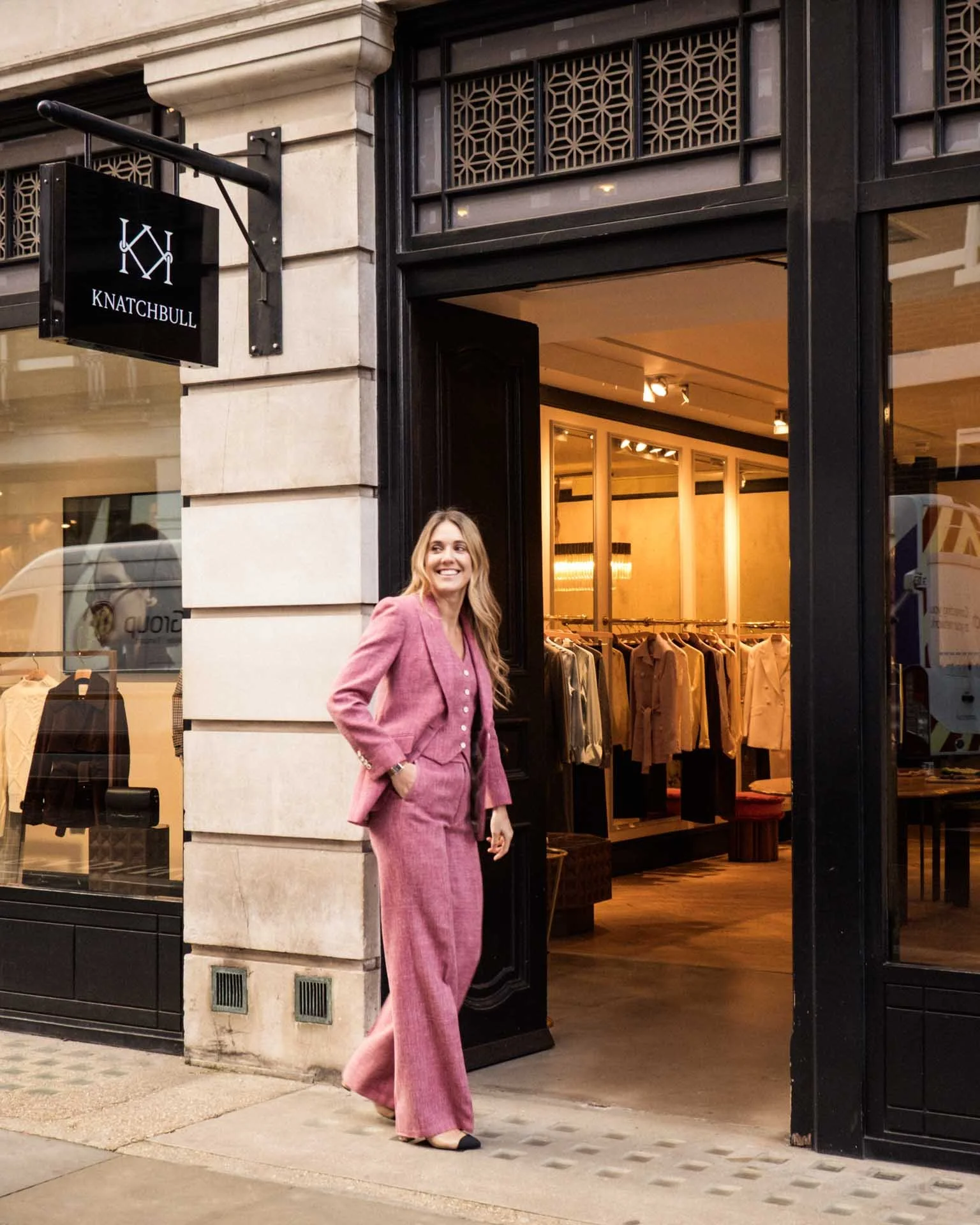 Daisy Knatchbull, founder of Knatchbull, the first female-only tailor on Savile Row.