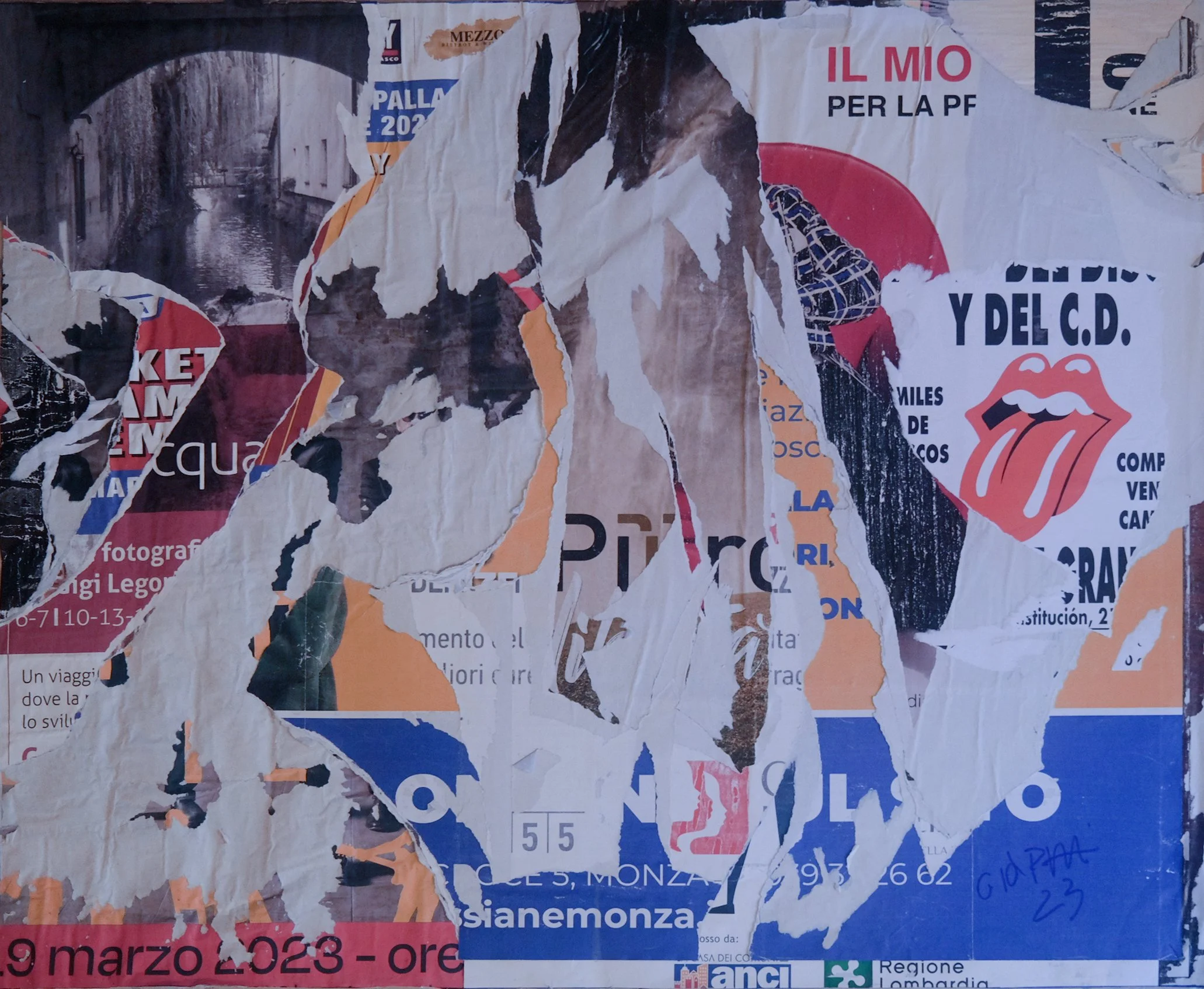 Bad tongue / 118x98 / 2023 / Crema, Malaga / Collage