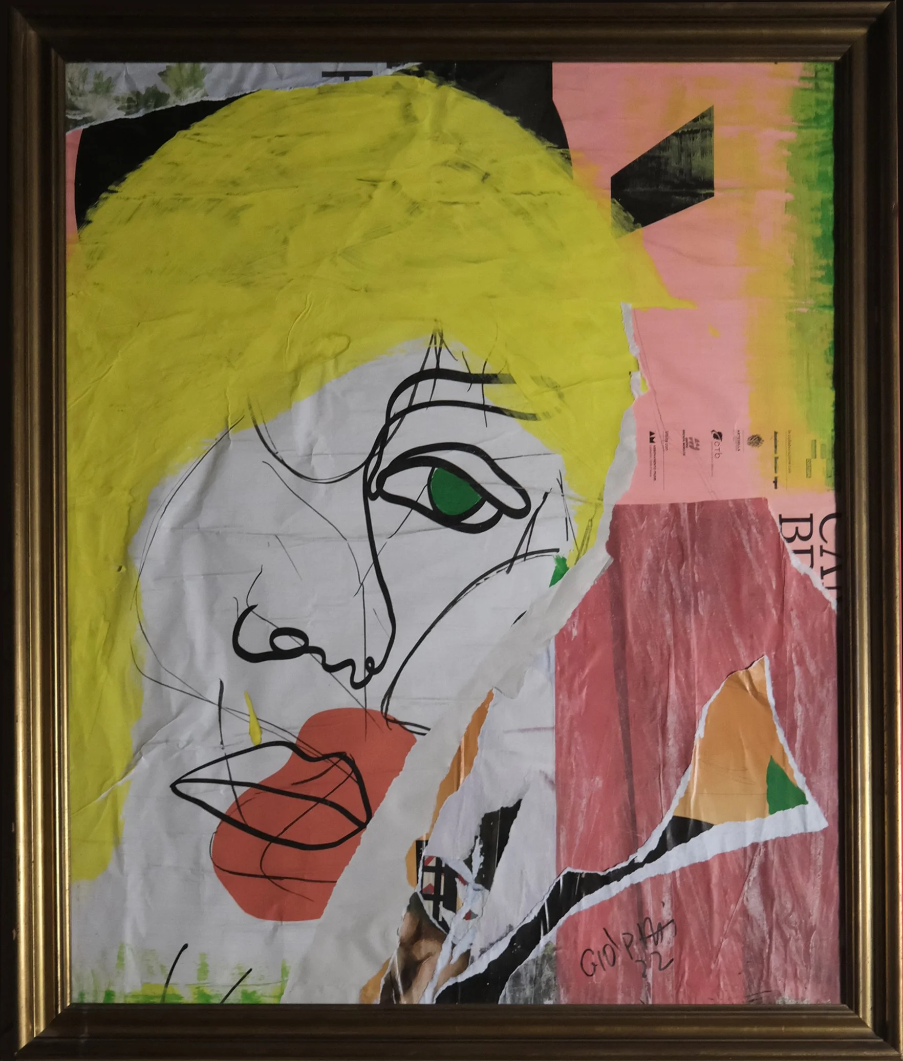 Blonde / 116×92  / Brescia  / 2022 / Strappo