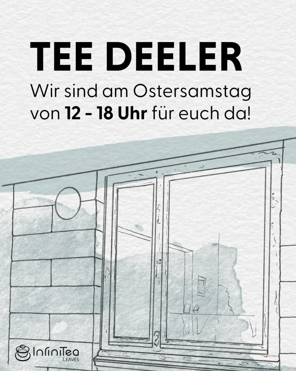 Wir sind am Ostersamstag f&uuml;r euch da! Kommt gerne vorbei auf eine Tasse Tee im @teedeeler und deckt euch noch mit ein paar letzten Ostergeschenken ein :)

Au&szlig;erdem gibt es auf alle InfiniTea Leaves Tees und Zubeh&ouml;r bis Montag noch 15%