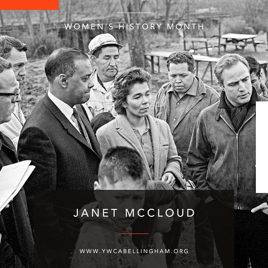 Celebrating Women&rsquo;s History Month with Washington state legend, Janet McCloud, a true trailblazer and descendant of Chief Seattle. Here, alongside Tacoma NAACP attorney Jack Tanner, she witnesses Marlon Brando during a 1964 fishing rights event