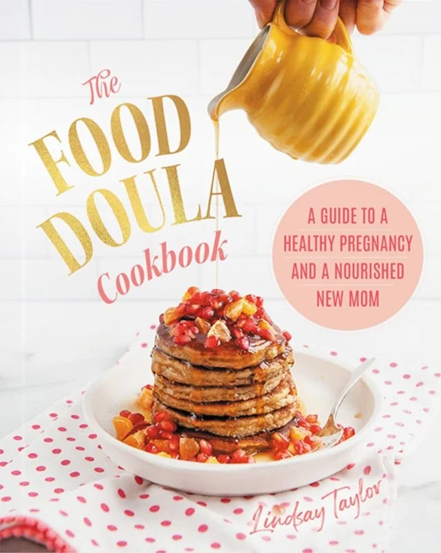 The Food Doula Cookbook cover by Lindsay Taylor.