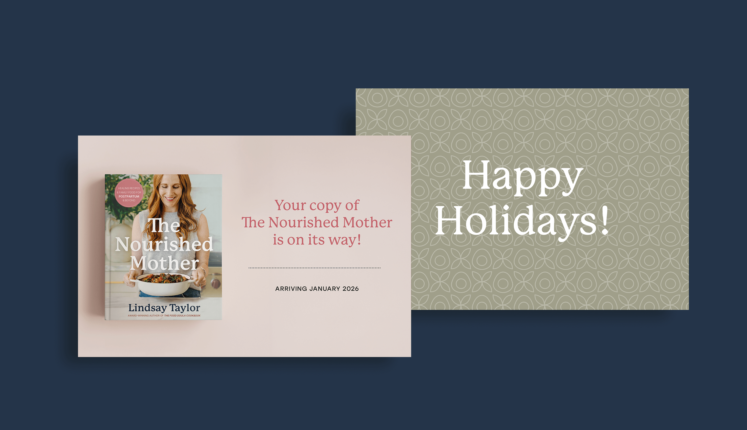The Nourished Mother holiday gift card preorder bonus.