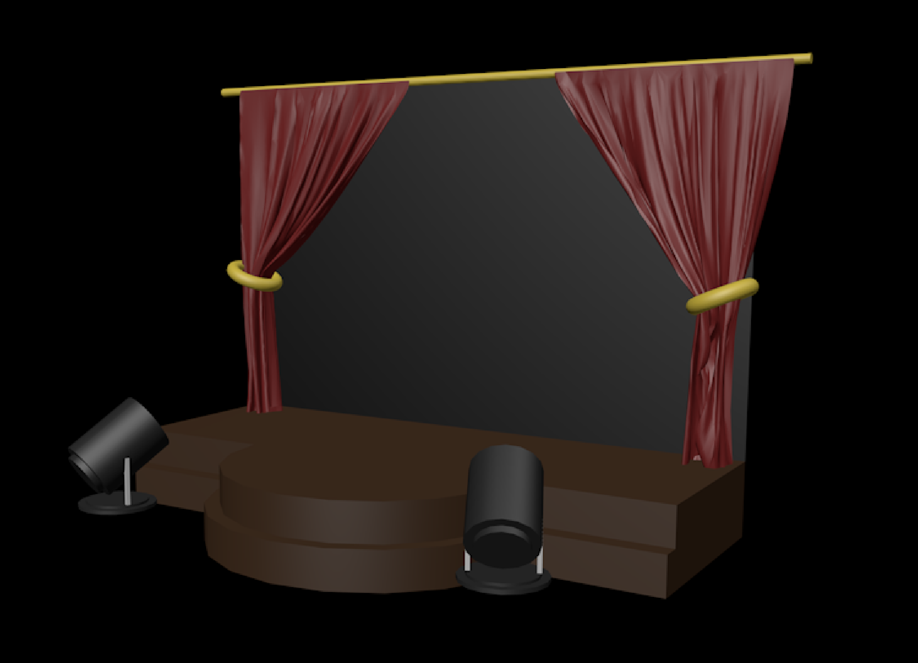 Final Layout for the interaction after playing with fabric simulations on Cinema4D to find the best possible model.