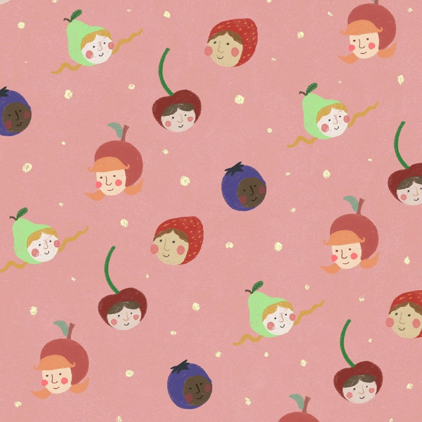 Monday morning motif 🍒🍓🫐

#pattern #surfacedesign #berries #mondaymotivation #illustration