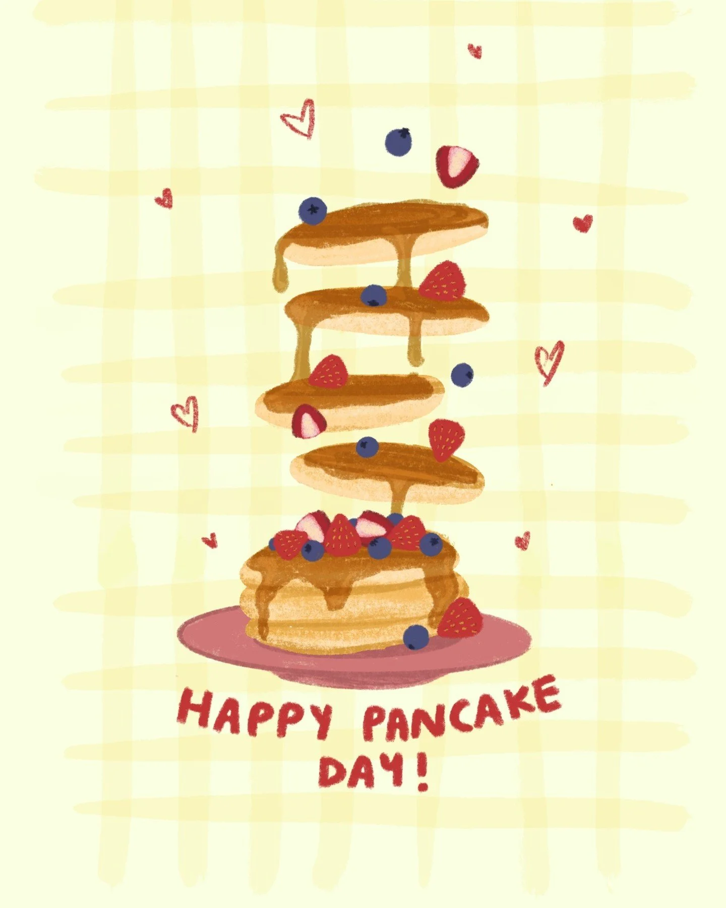 Happy Pancake Day 😍

I know you don't need one day of the year to eat pancakes but it is lovely to have one anyway!

#shrovetuesday #pancakeday #foodillustration #creative #illustration