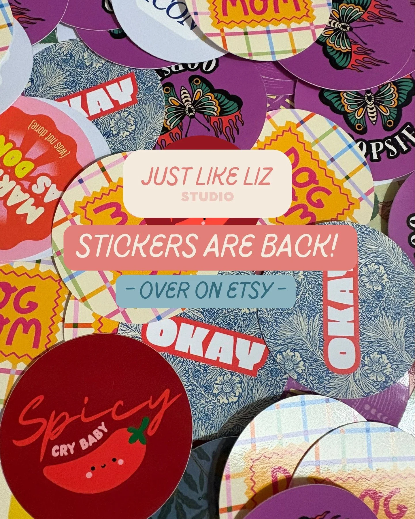 STICKERS ARE BACK ❤️

Since making the merge, my Etsy has been on pause but it is back up and running ready to get stocked up!

Available now on Etsy - link in my bio ⭐️

#design #illustrator #justlikelizstudio #northamptonshire #etsystore