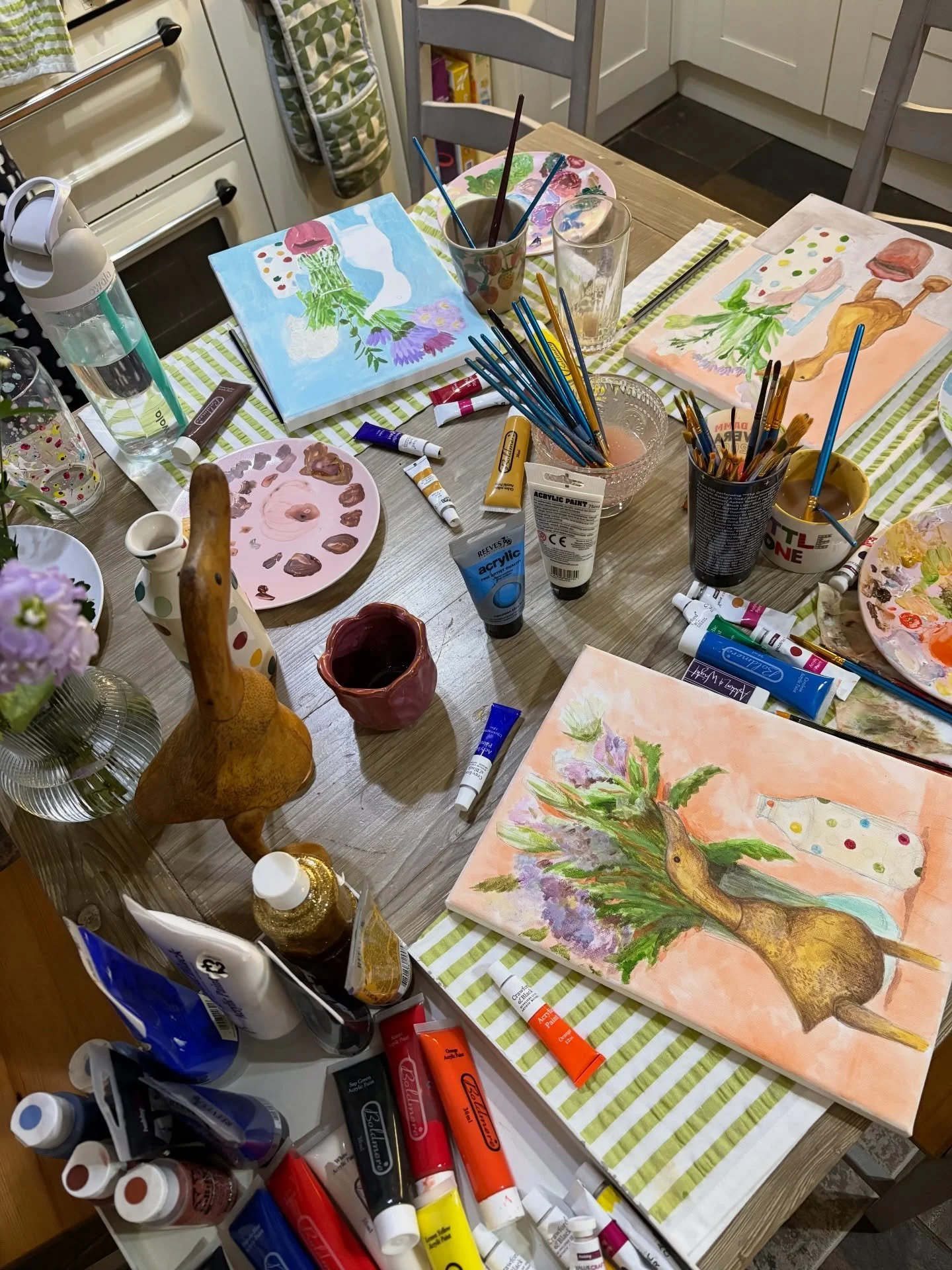 Digital tools down for an evening to do some painting from life 🫶

After attending a Sip N Paint event a while back, it&rsquo;s fun to have these evenings at home where you set your own reference and paint away! 

#illustration #sipnpaint #creative 