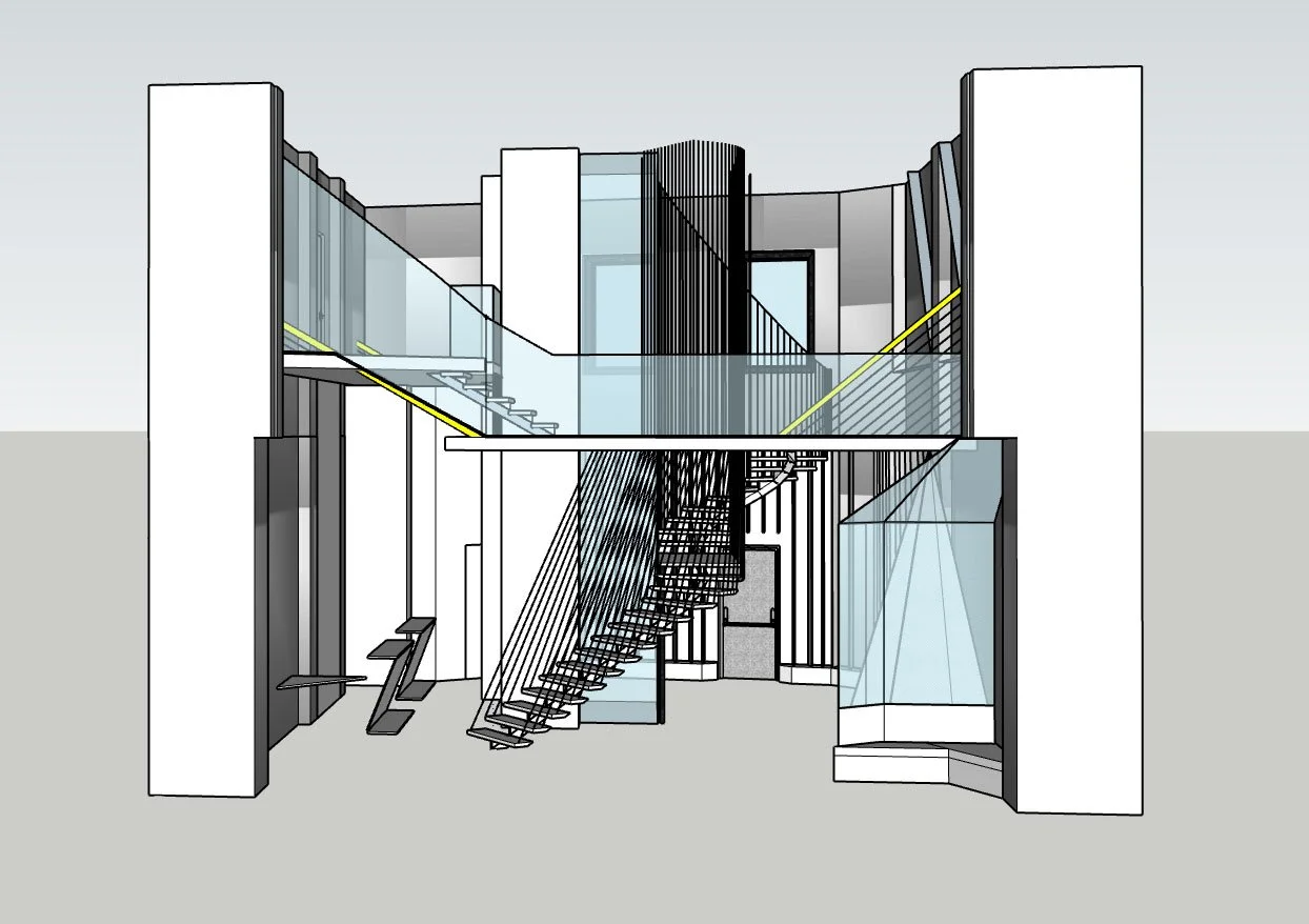 Modelisation 3D caroline spinelli renovation magasin retail 