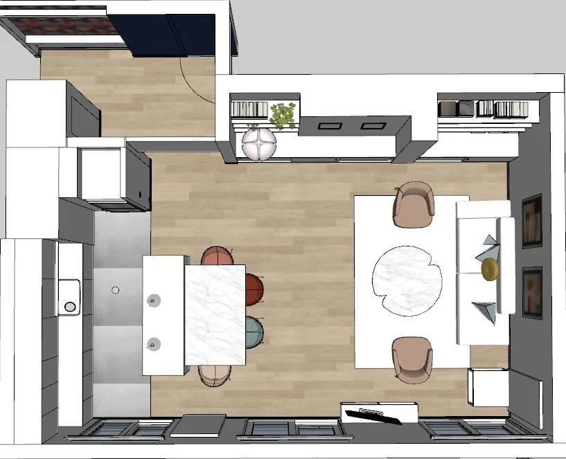 3D projet decoration agencement