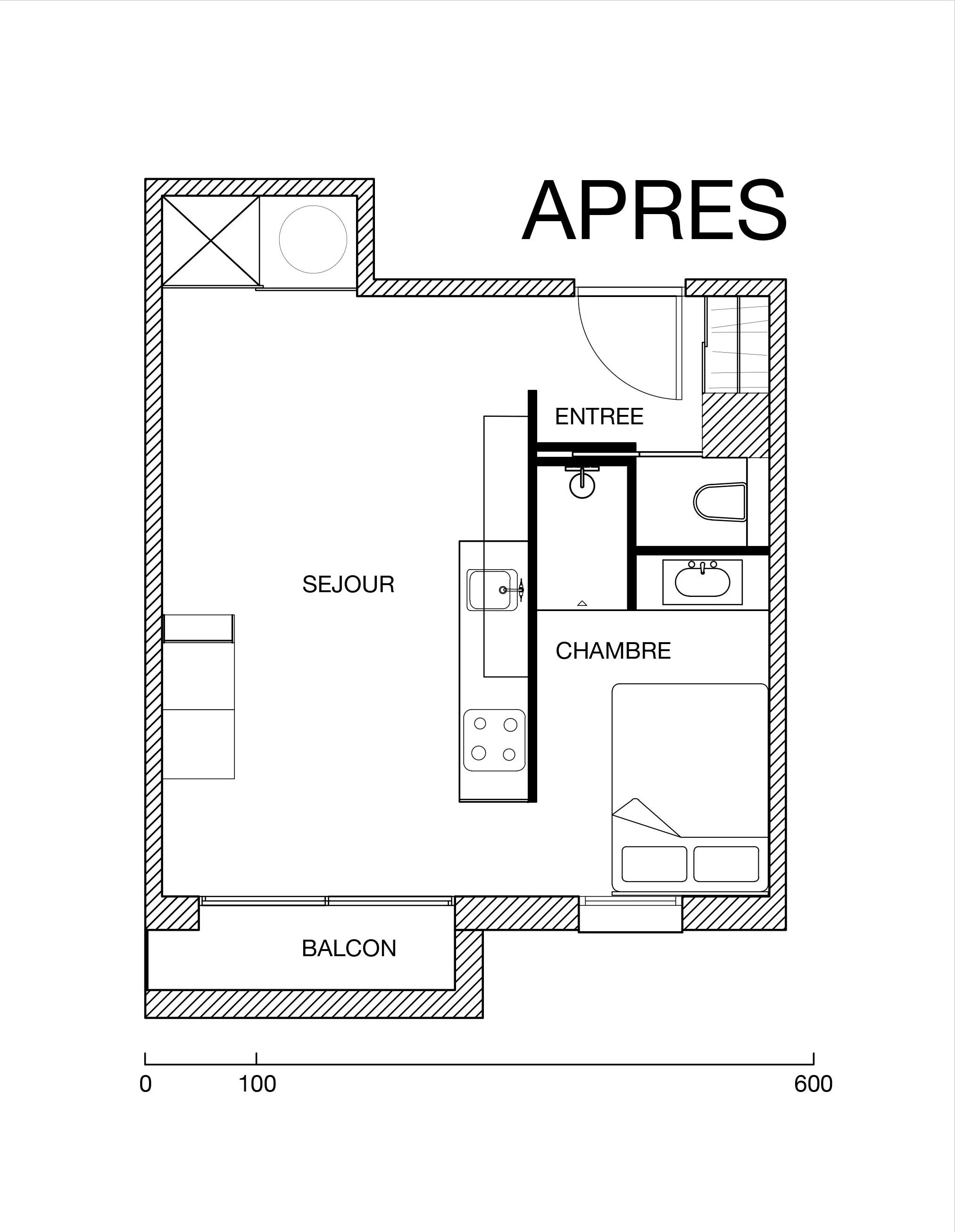 restructuration résidentiel plan après