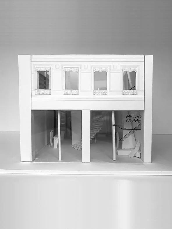 maquette architecture d'interieur caroline spinelli renovation magasin retail 