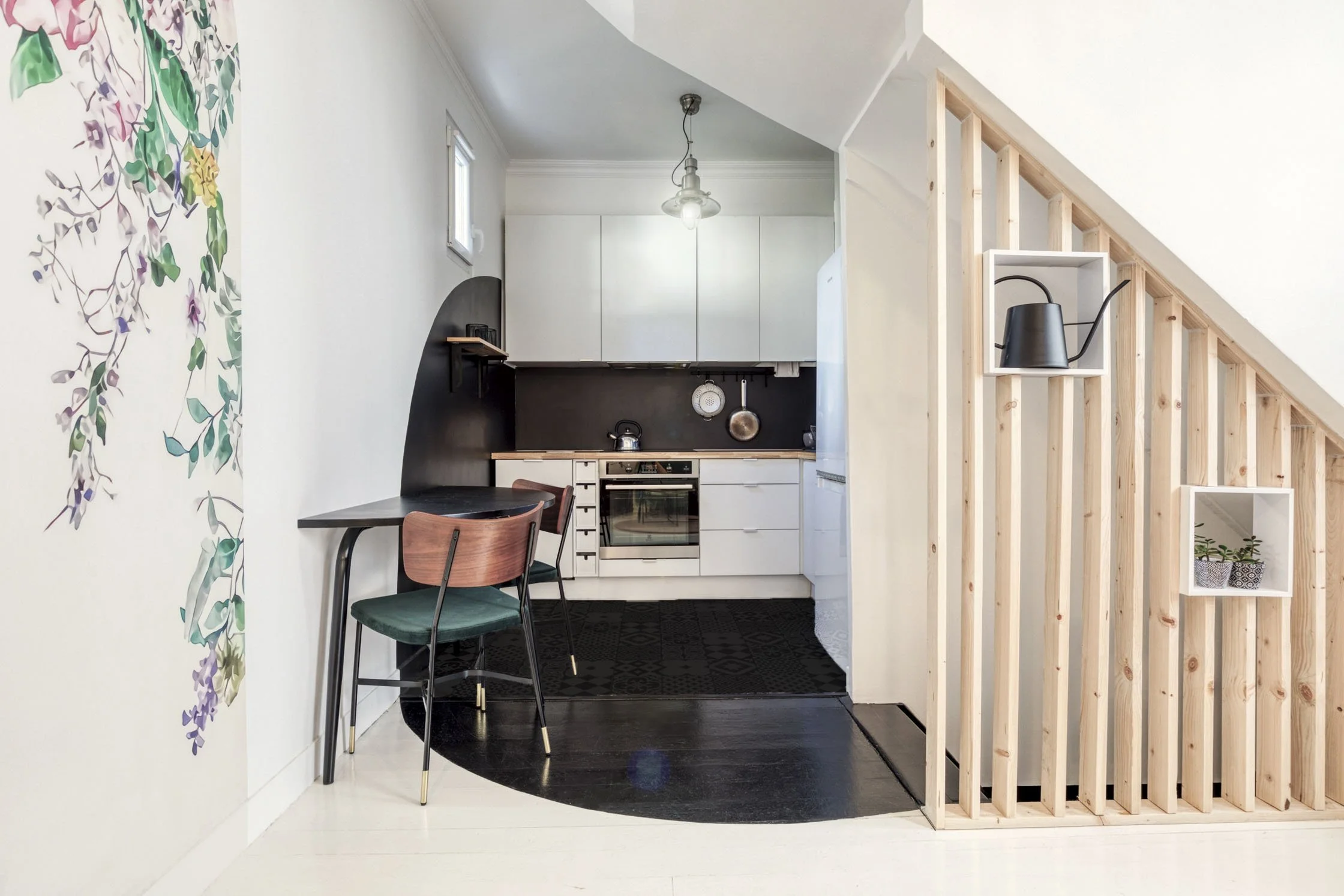 architecture cuisine a plat couleur claustra