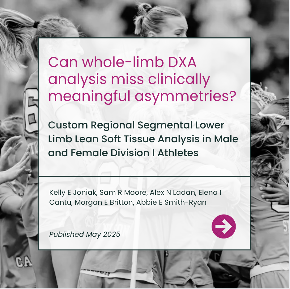 Custom Regional Segmental Lower Limb Lean Soft Tissue Analysis in Male and Female Division I Athletes