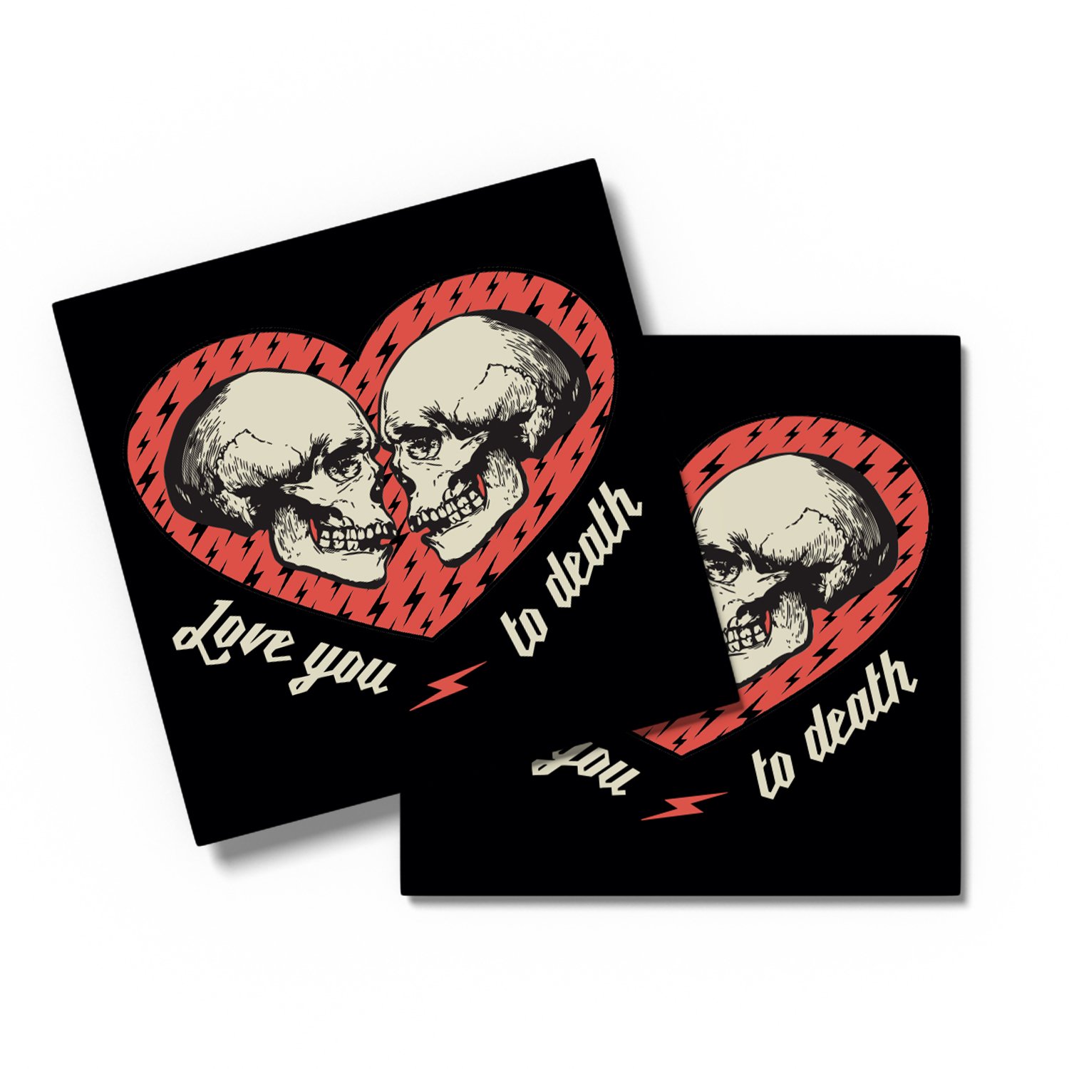 "Love You To Death" Greetings Card
