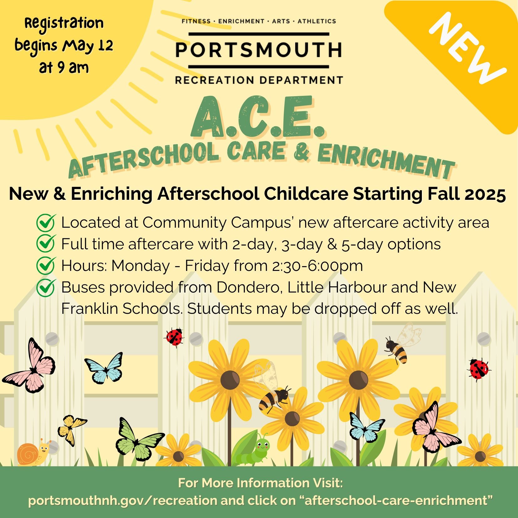 Portsmouth Recreation Department After School Care Registration Opens