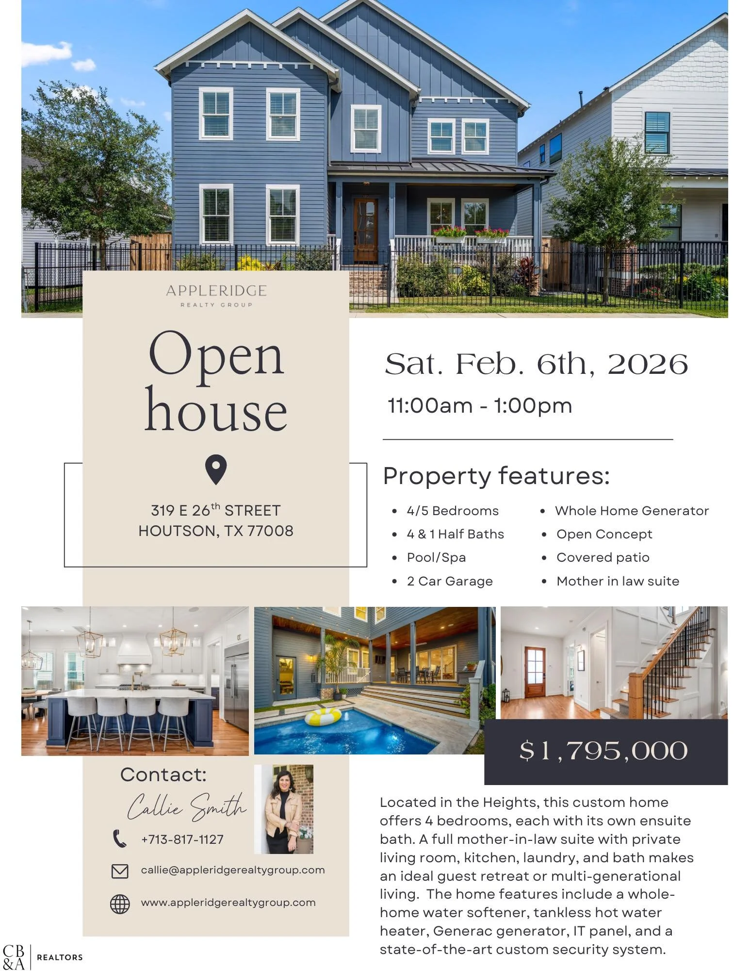 The weather is going to be 💯☀️😎 tomorrow!  Come by and visit me!!! ❤️🏡

Listing link: https://s.hartech.io/qVH23zMGZdQ