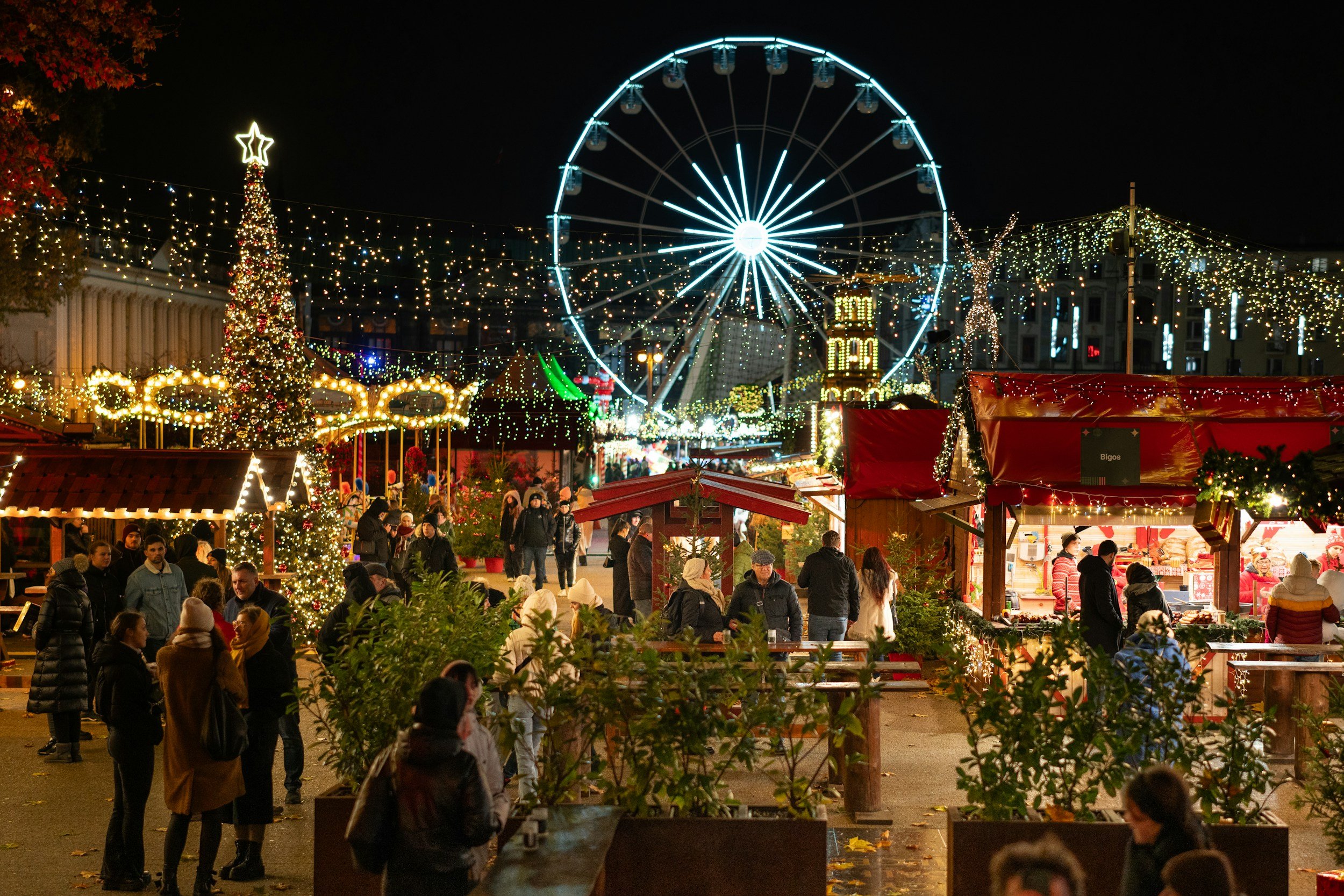 Poznań Christmas market on the Old Market Square, Poland