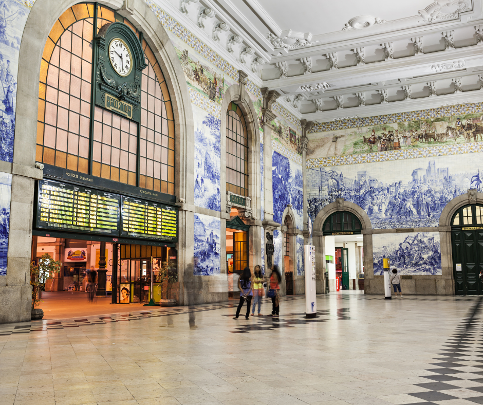 São Bento Train Station in Porto, Portugal
