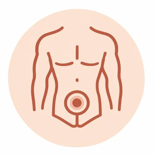 Men’s pelvic health icon.