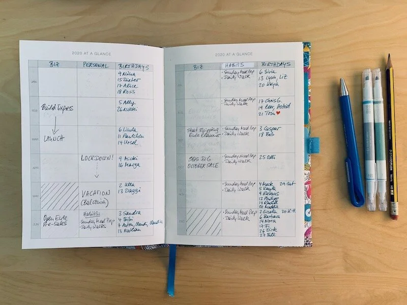 Exploring The Eule Planner: Year At A Glance