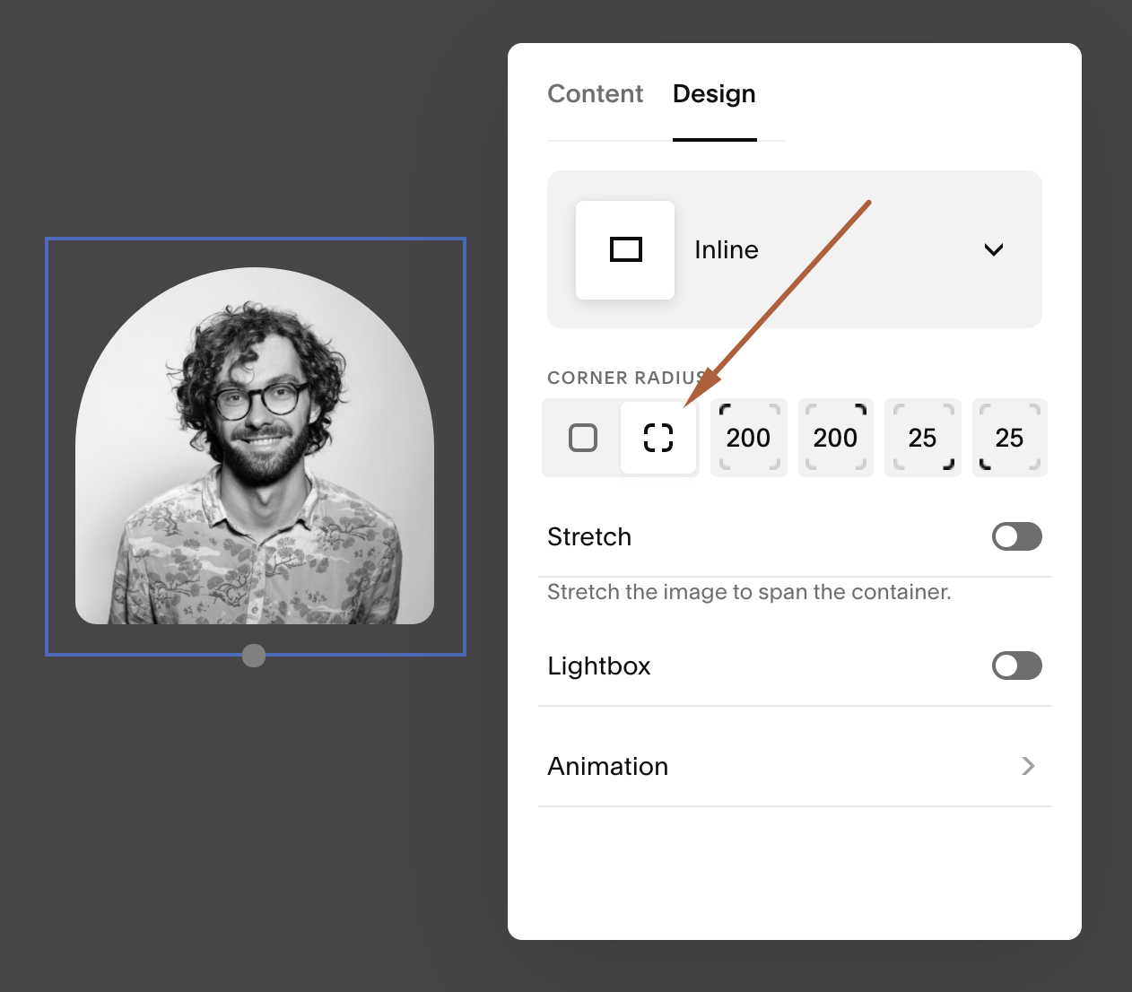 Add easy rounded corners to photos &amp; images in Squarespace