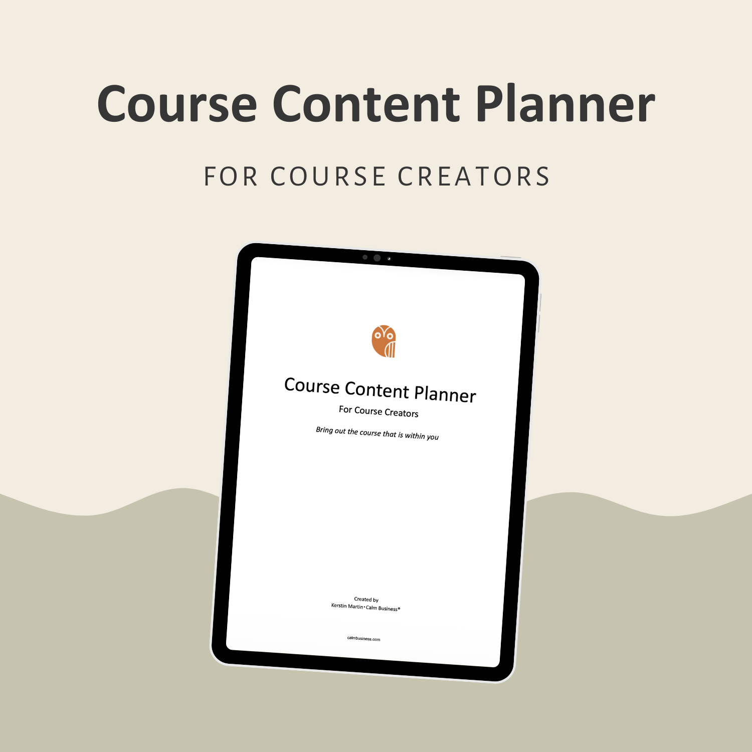 Course Content Planner