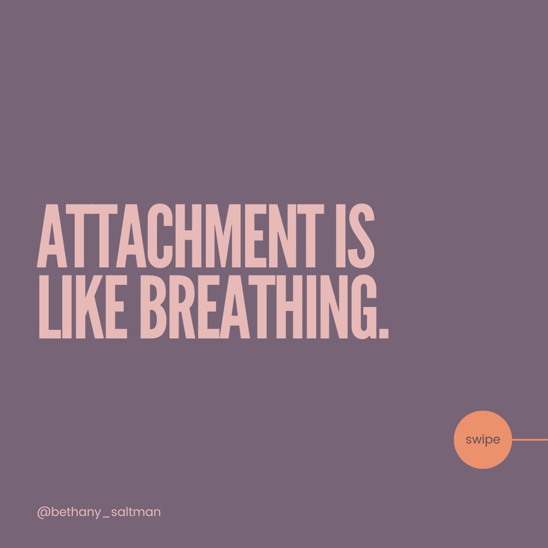 Attachment is like breathing. It's just happening. But we're usually too busy to pay it much mind.

And instead we fret over things like:

🛌 Where our kids sleep 
🍼 How we feed them
🧸 The way we carry them around

When it fact, decades of the scie