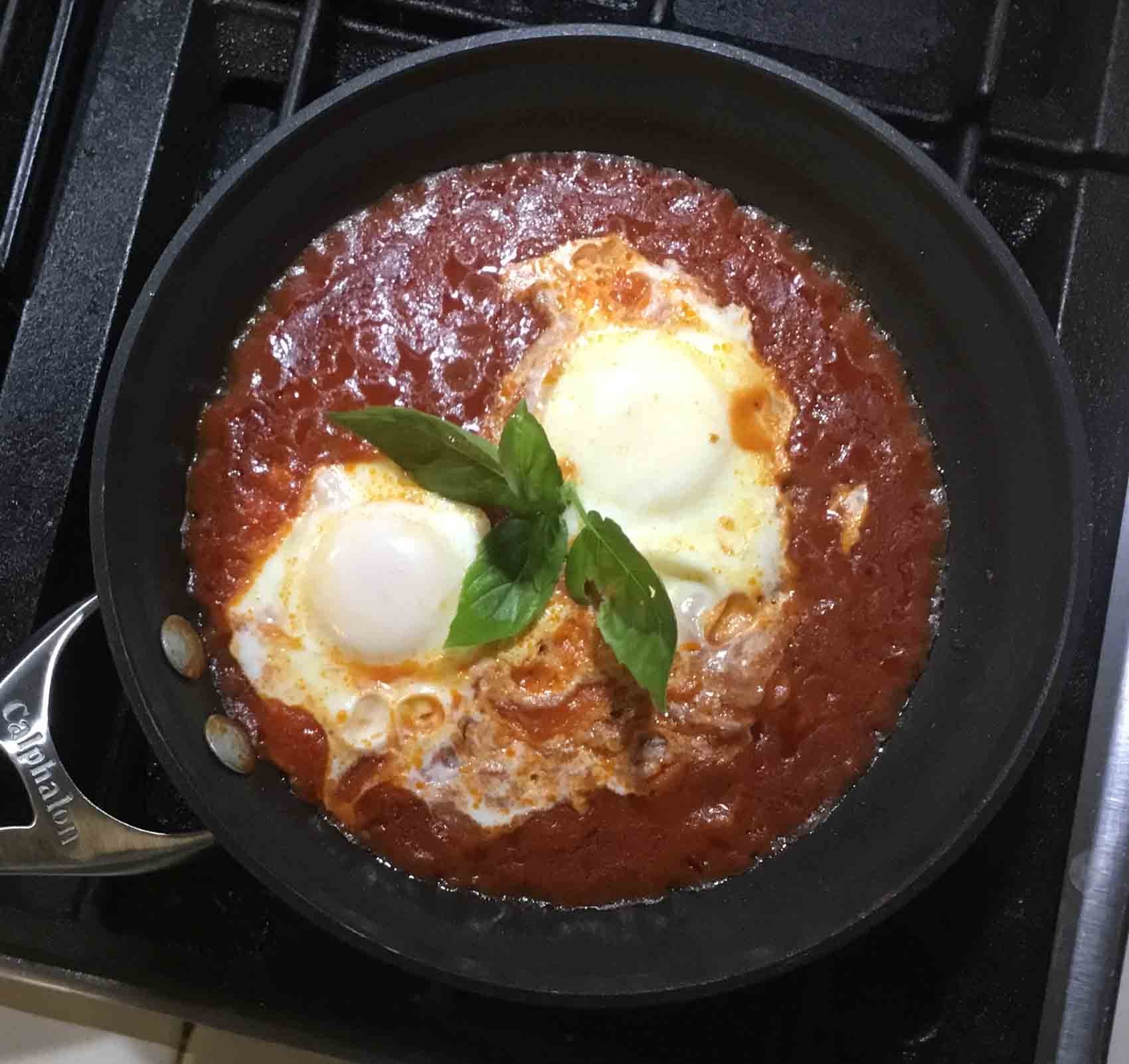 Shakshuka with Poached Eggs