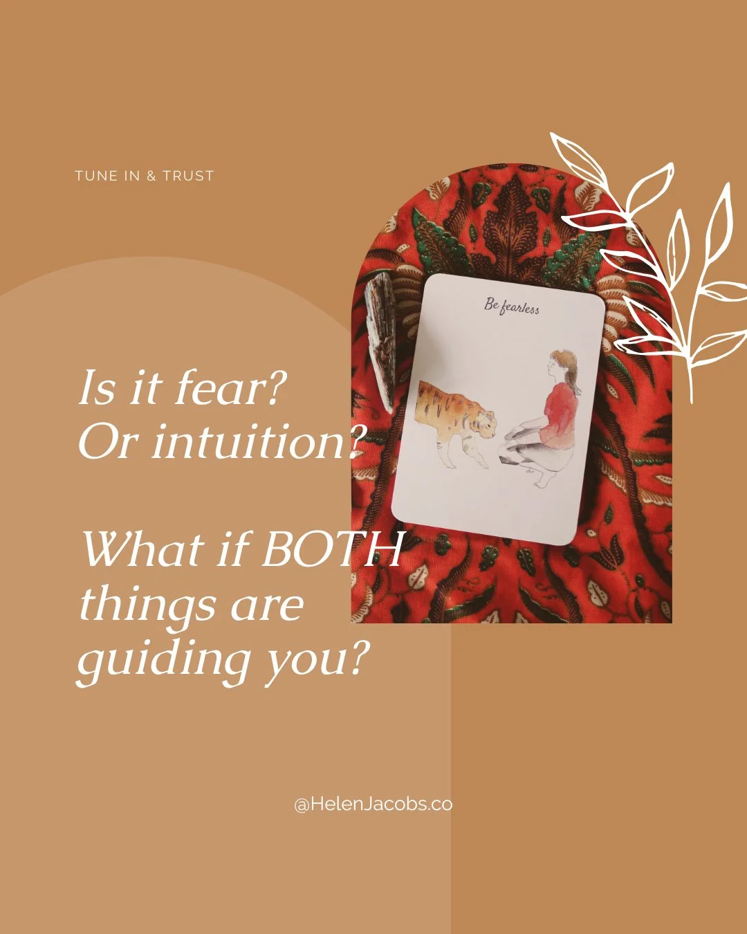You don&rsquo;t have to be fearless to follow your intuition.⁠ 🤯⁠
⁠
In fact, fear usually walks right alongside the knowing.⁠
⁠
It&rsquo;s that breath-catch moment before you say the truth out loud.⁠
The ache in your chest when you realise what you 