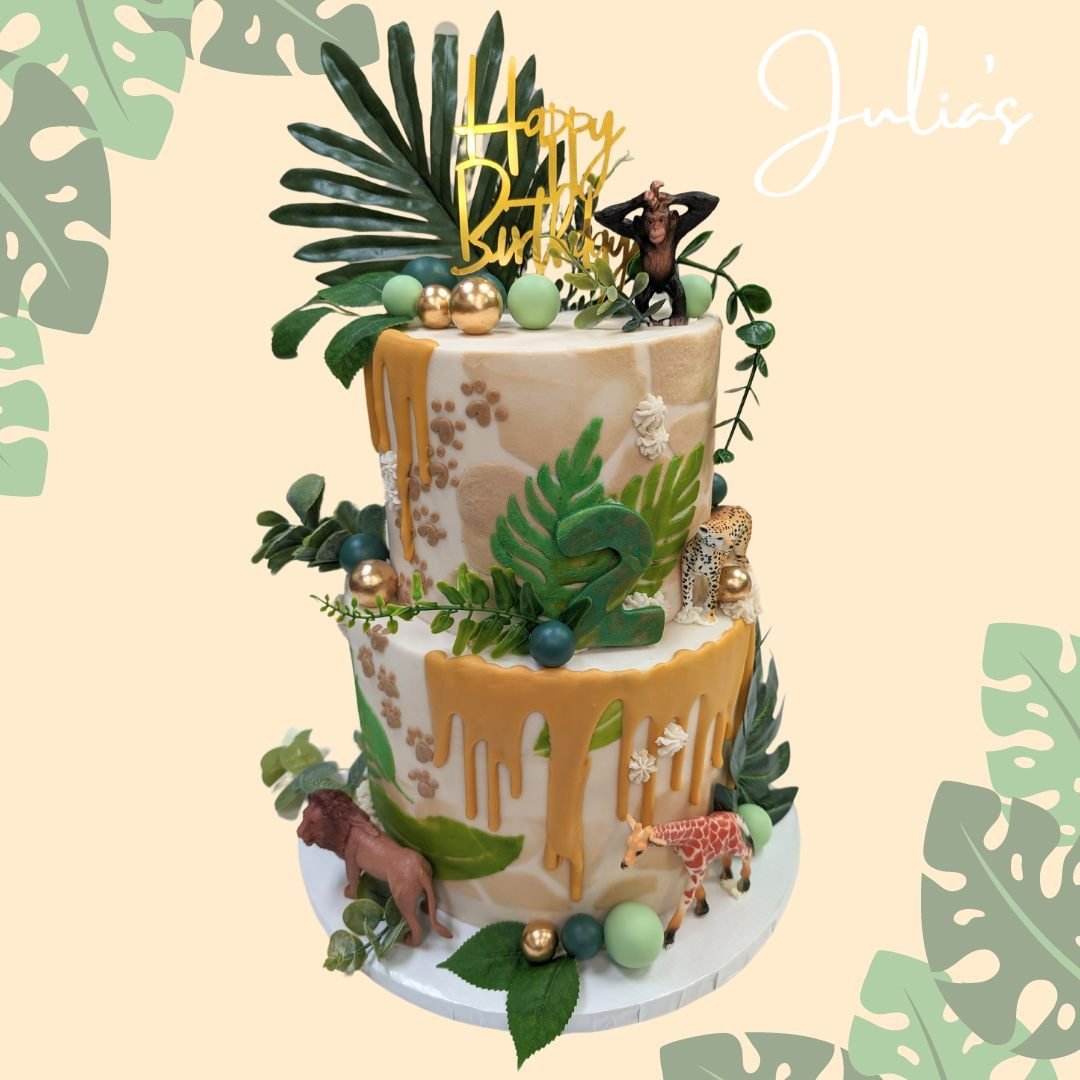 This cake is TWO WILD! 🐅🦁🦍🦒

#julias #juliashomestylebakery #pinkbox #middletennessee #murfreesboro #tennessee #delicious #comeseeus #fyp #foryou #employeeownedbusiness #seeyousoon #middletennesseesfinestbakery #dessertsforeveryoccasion #viral #l