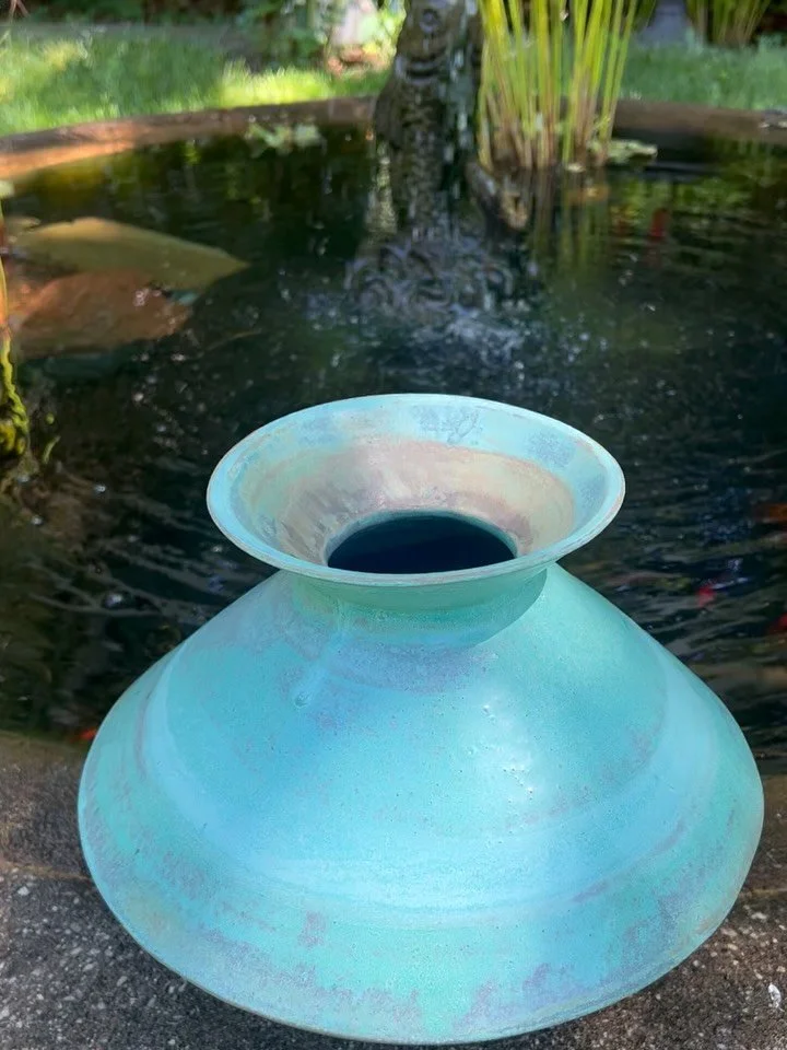 Large vase in weathered bronze glaze
#eastrockceramics #pottery #studiopottery #stoneware #vase