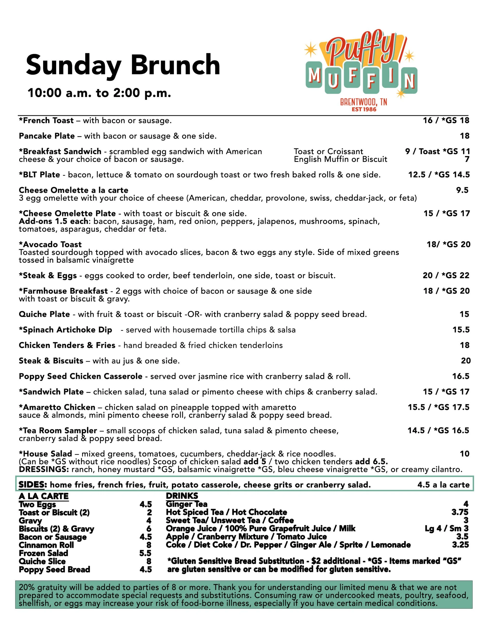 Sunday Brunch — Puffy Muffin