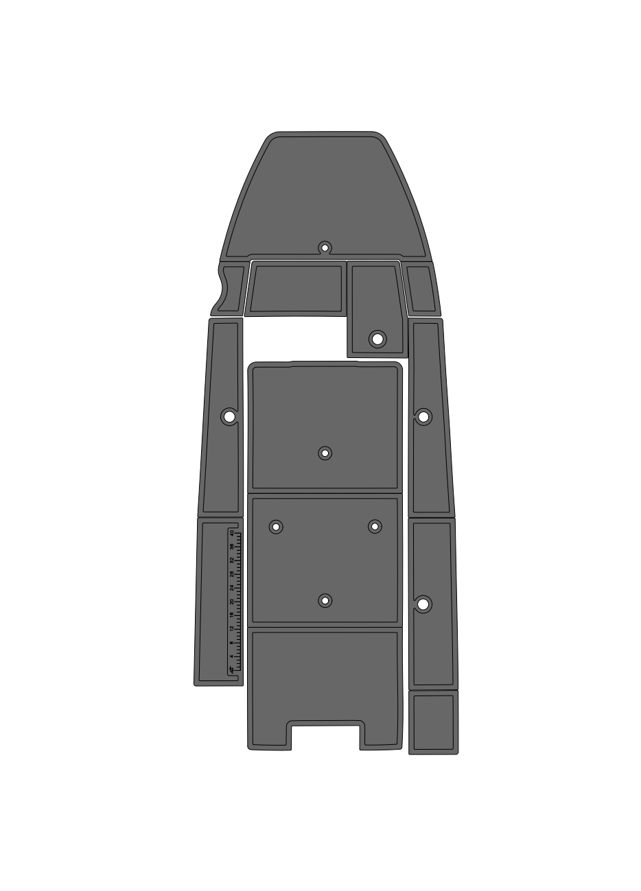 Ranger 620 VS T (2002-2010) Full Boat Carpet Delete Kit