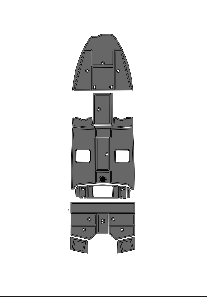 Ranger 210 VS Reatta (2002-2010) Full boat Carpet Delete Kit