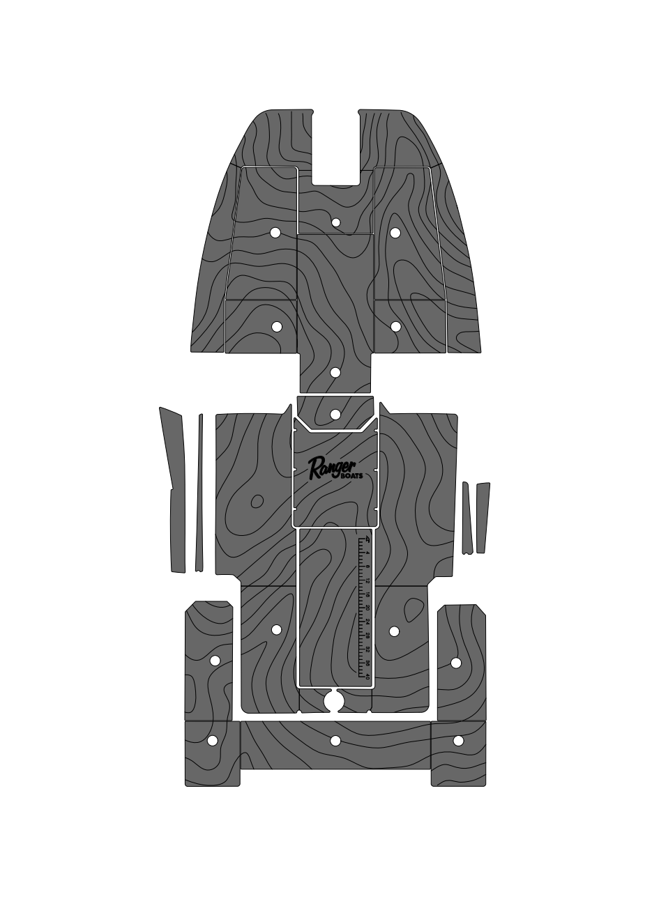Ranger 620 FS Pro (2017-2025+) Full boat Carpet Delete Kit