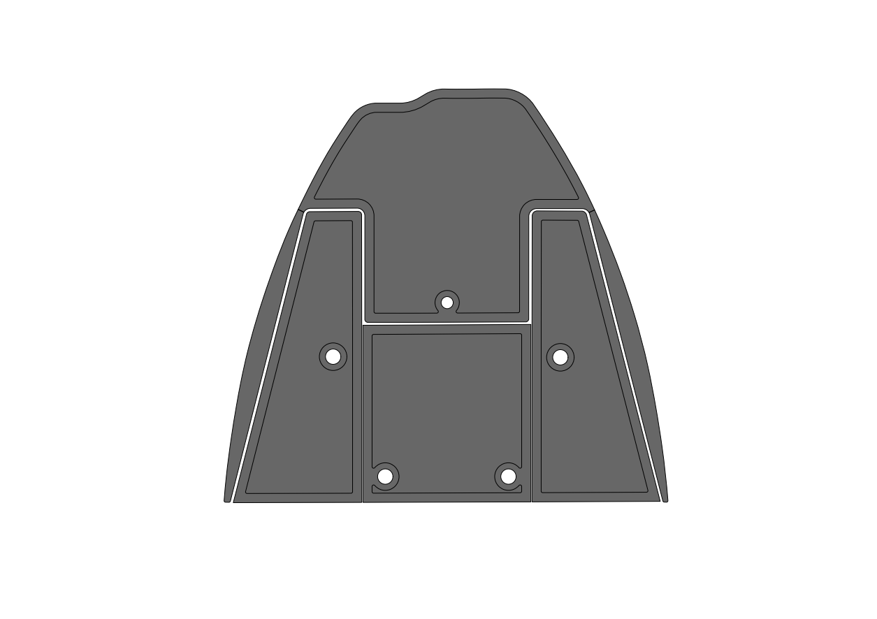 Ranger 210 VS Reatta (2002-2010) Front deck Carpet Delete Kit