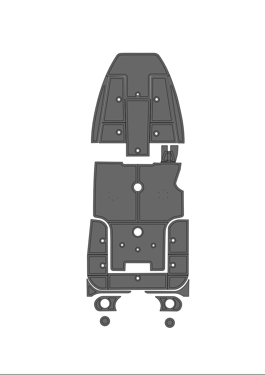 Ranger 620 VS (2002-2005) Full Boat Carpet Delete Kit