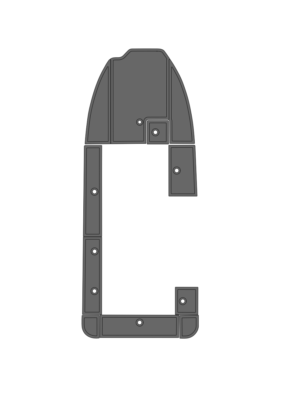 690 VS (1995-1999) Top Deck Carpet Delete Kit