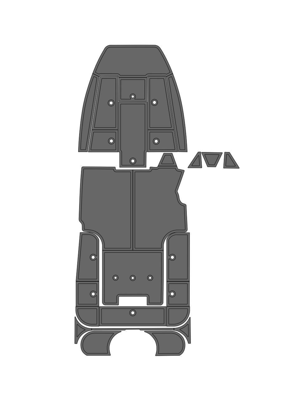 Ranger 621 VS (2003-2009) Full Boat Carpet Delete Kit