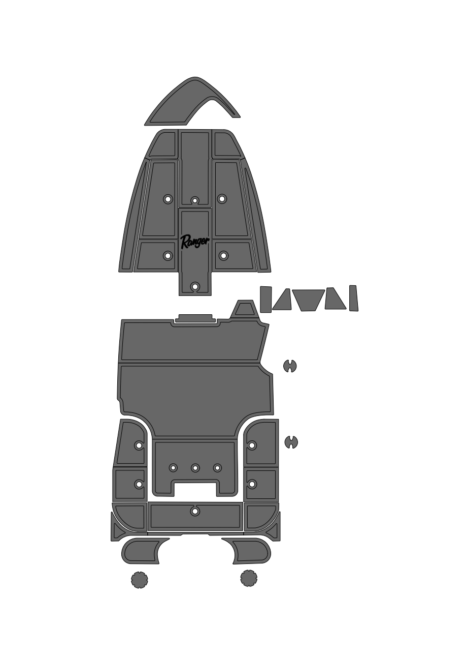 619 VS (2000-2004) Full Boat Carpet Delete Kit