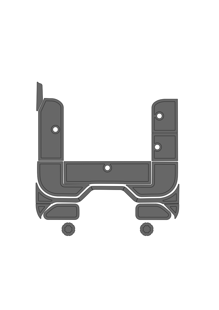 619 VS Fisherman (2004-2014) Front Deck Carpet Delete Kit