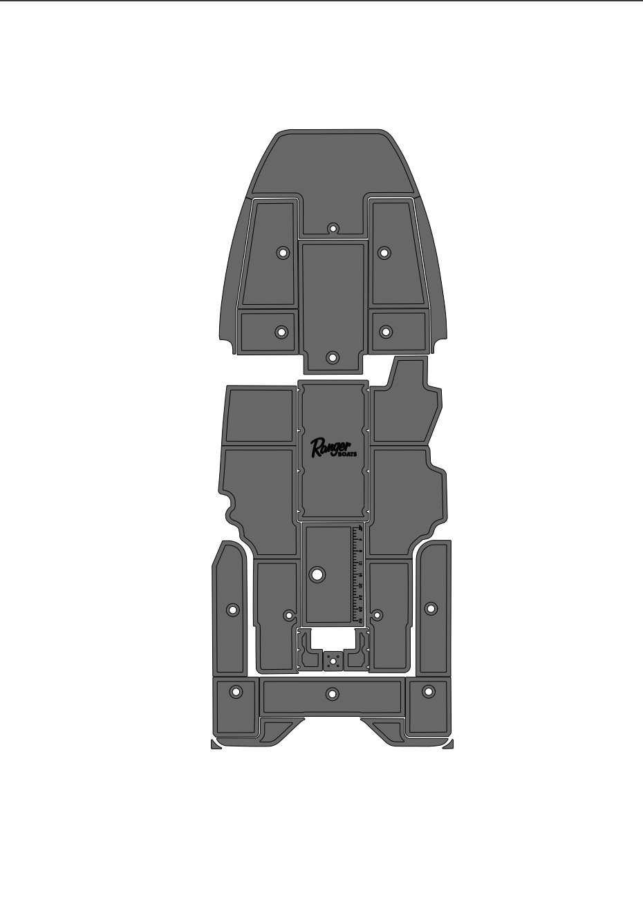 Ranger 621 VS (2010-2014) Full Boat Carpet Delete Kit