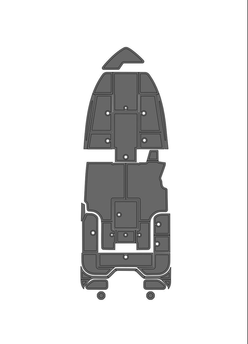 Ranger 619 VS (2004-2014) Full Boat Carpet Delete Kit