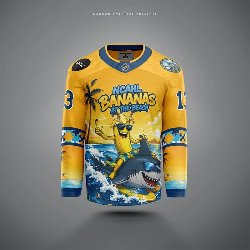 NCAHL Bananas Beach jerseys