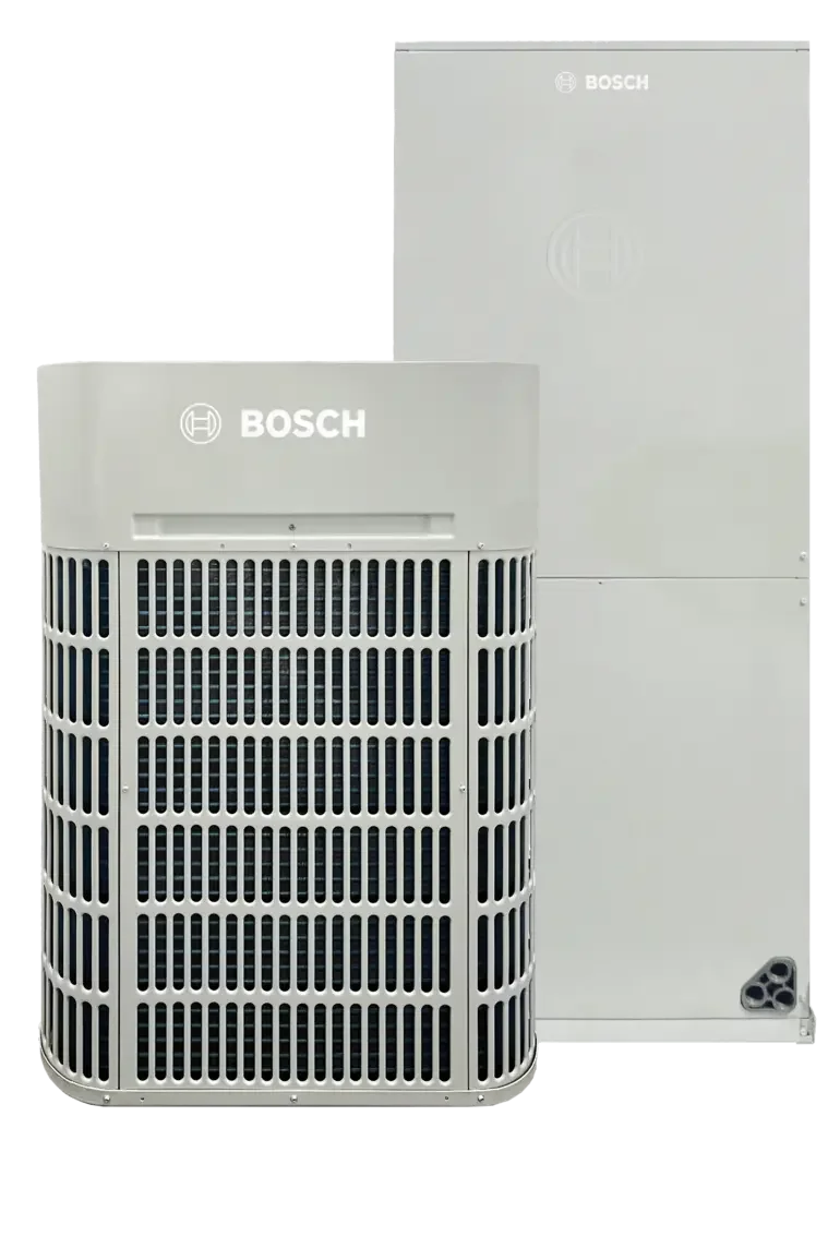We install and replace Bosch 20 SEER cold‑climate heat pumps — high‑efficiency, ultra‑quiet, built for CT winters