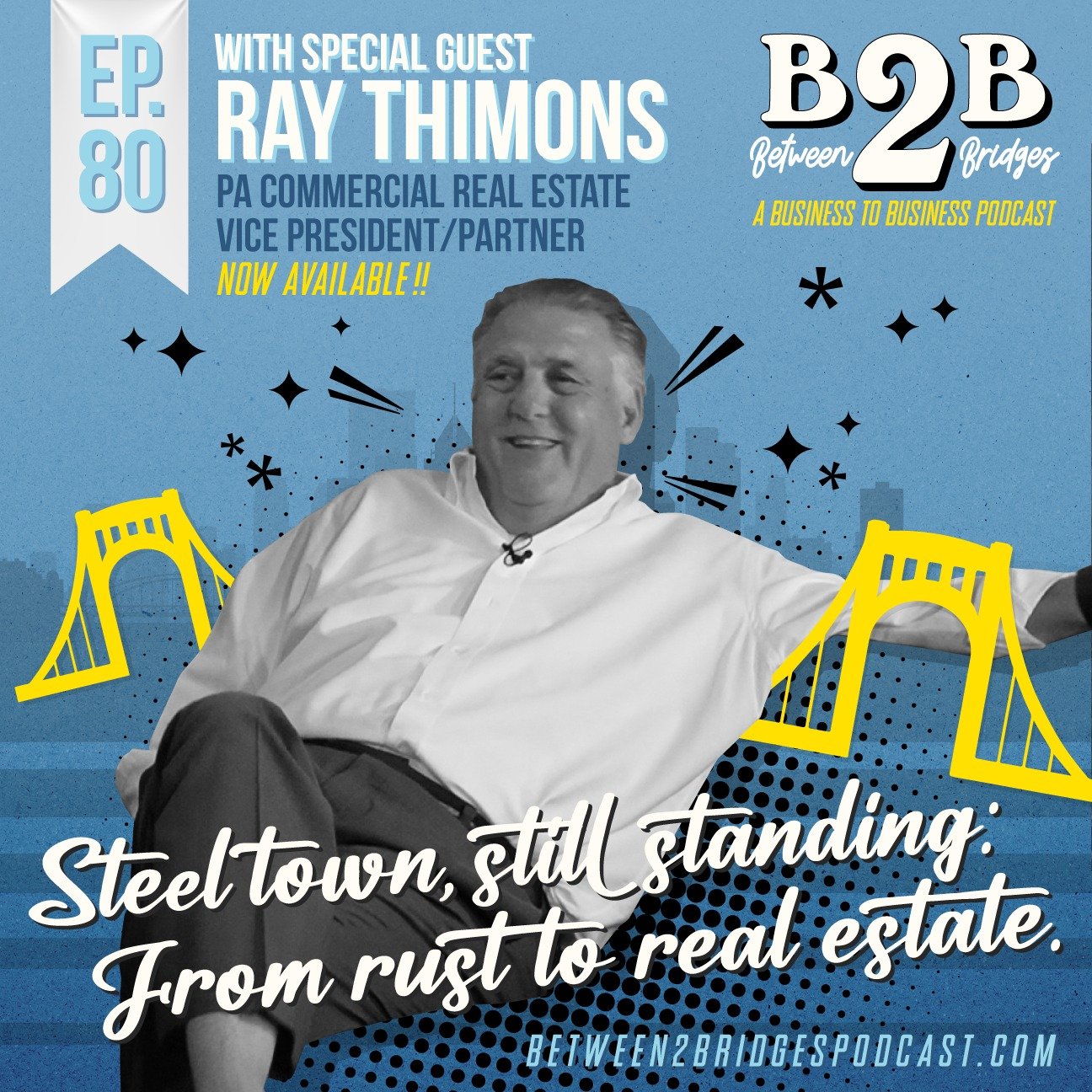 From scrap yards to commercial square footage, Ray Timmons has been in the game long enough to see Pittsburgh transform &mdash; and he helped shape it.

This week on Between 2 Bridges, we sit down with the Vice President &amp; Partner at PA Commercia